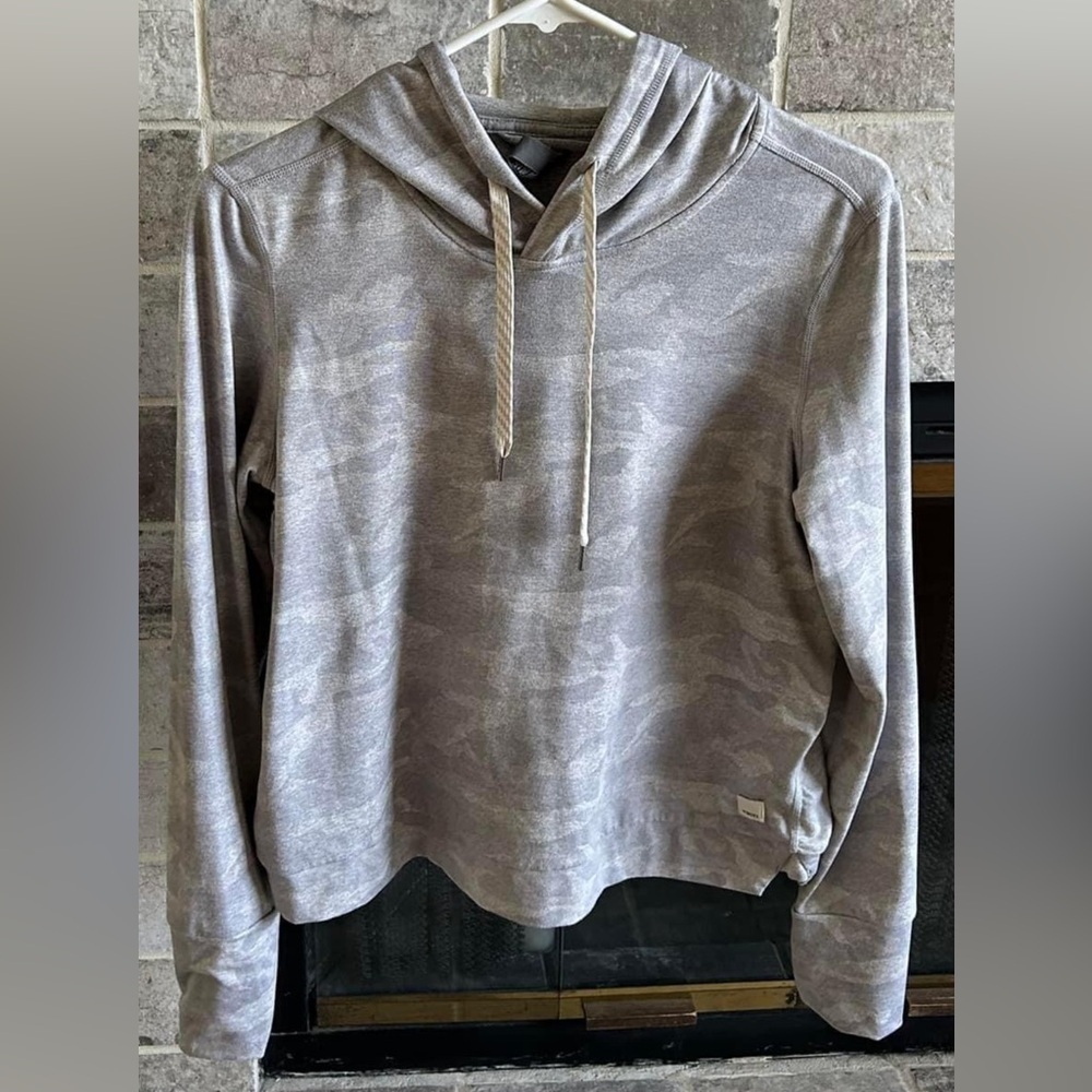 Vuori Halo Essential Hoodie Pale Heather Camo PulloverS